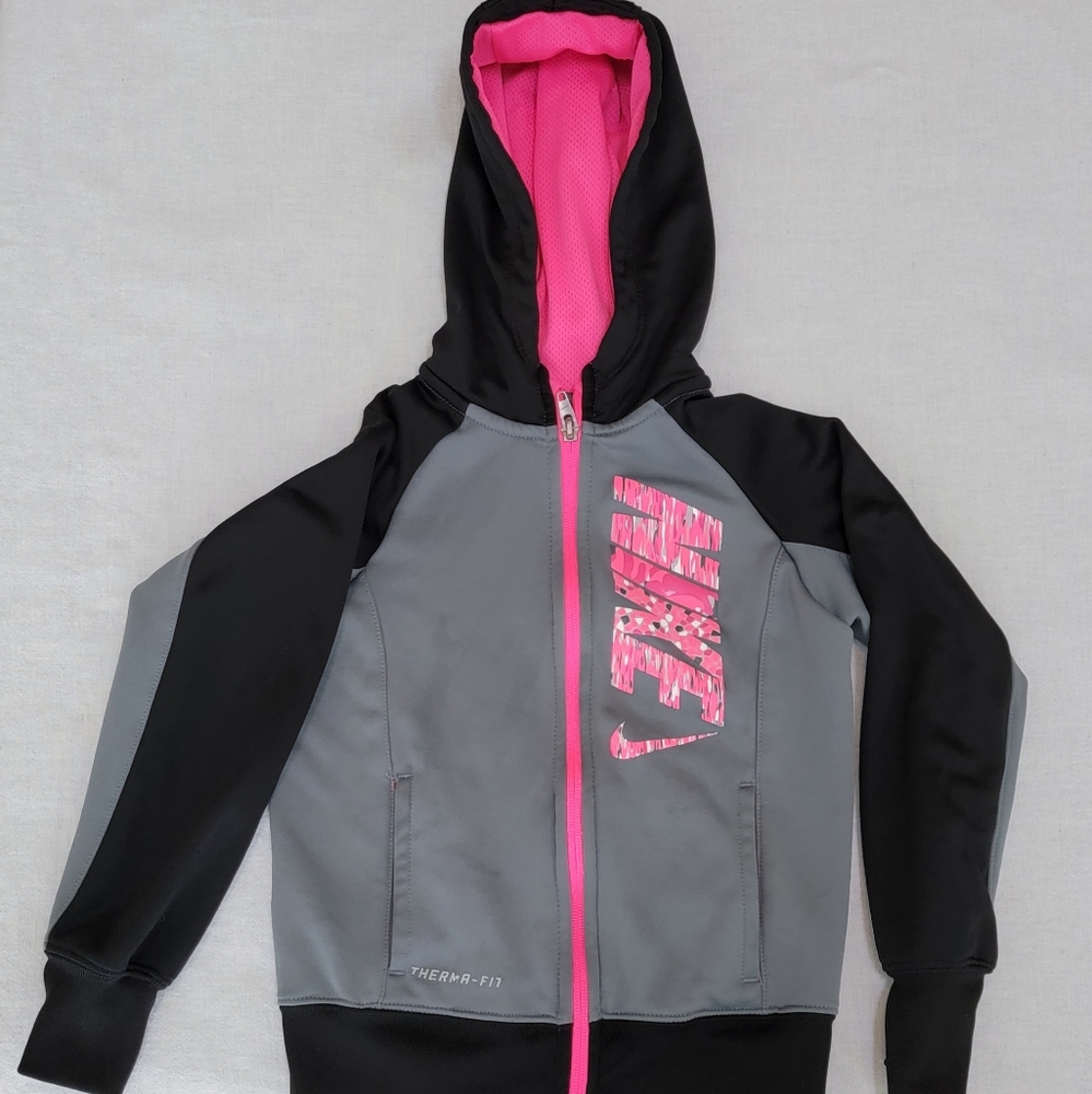 Nike Girls 6 Zip Up Hooded Jacket